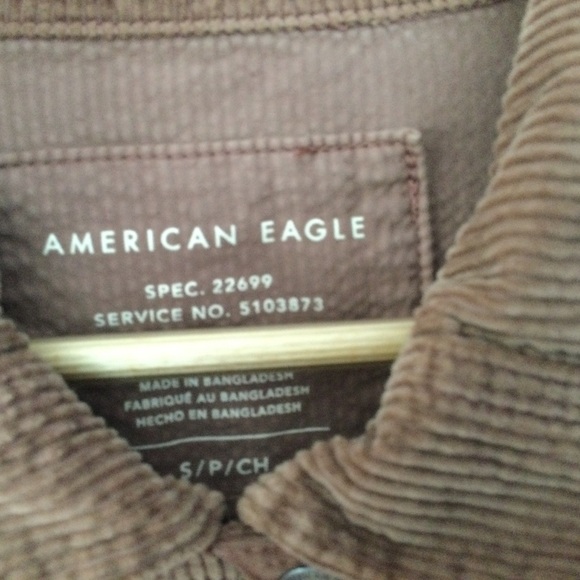American Eagle Corduroy Jacket Small Oversized Fall - Picture 12 of 12